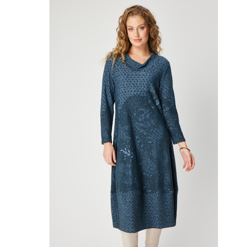 VE297: Anna Dress <br>Colour: WEDGEWOOD Main Image